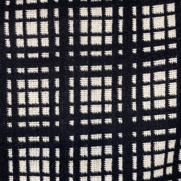 Willi Smith Wool Blend Black & White Plaid Pencil Skirt Size 2 - Picture 3 of 12